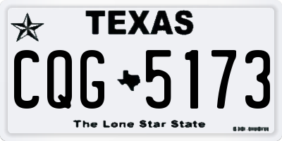 TX license plate CQG5173