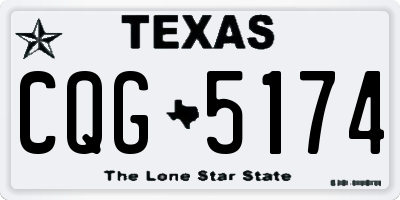 TX license plate CQG5174