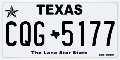 TX license plate CQG5177