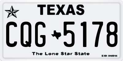 TX license plate CQG5178