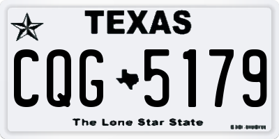 TX license plate CQG5179