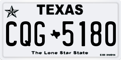 TX license plate CQG5180