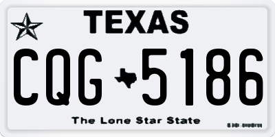 TX license plate CQG5186
