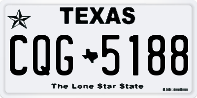 TX license plate CQG5188