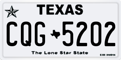 TX license plate CQG5202