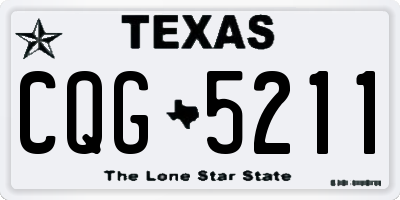 TX license plate CQG5211