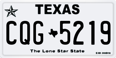 TX license plate CQG5219