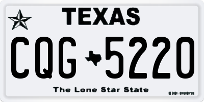TX license plate CQG5220