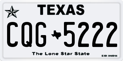 TX license plate CQG5222