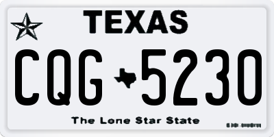 TX license plate CQG5230