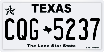 TX license plate CQG5237