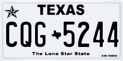 TX license plate CQG5244