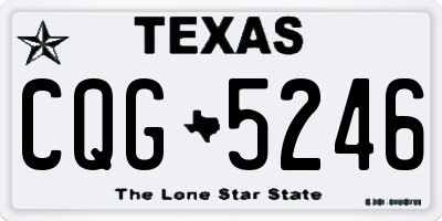 TX license plate CQG5246