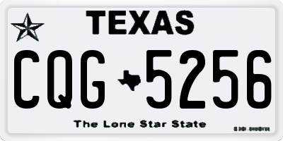 TX license plate CQG5256