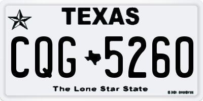 TX license plate CQG5260