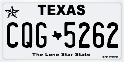 TX license plate CQG5262