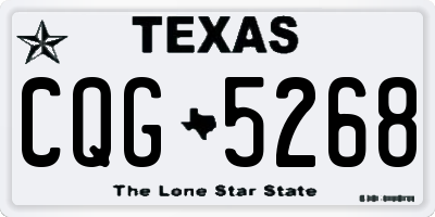 TX license plate CQG5268