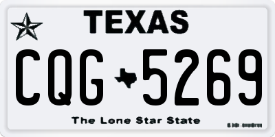 TX license plate CQG5269