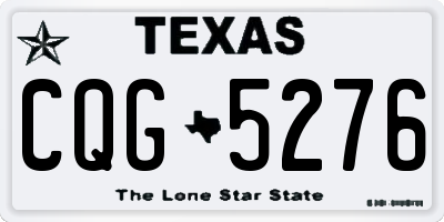 TX license plate CQG5276