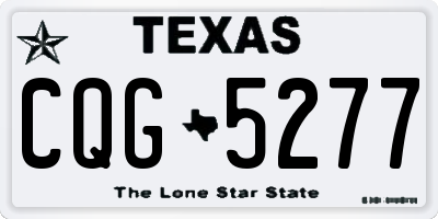 TX license plate CQG5277