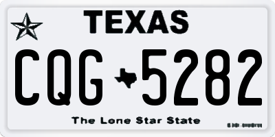 TX license plate CQG5282