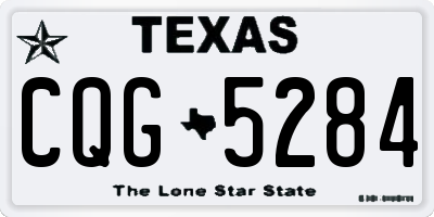 TX license plate CQG5284