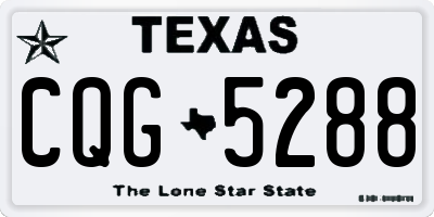 TX license plate CQG5288