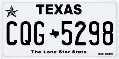 TX license plate CQG5298