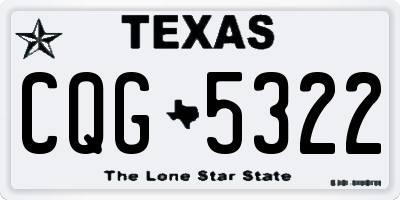 TX license plate CQG5322
