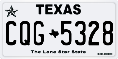 TX license plate CQG5328