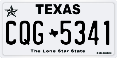 TX license plate CQG5341