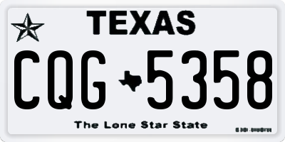 TX license plate CQG5358