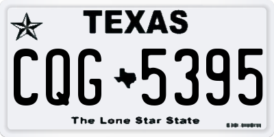 TX license plate CQG5395