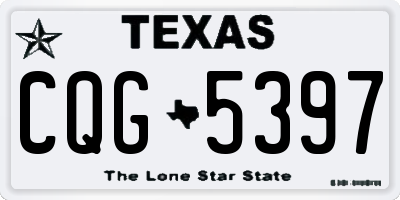TX license plate CQG5397