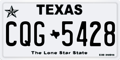 TX license plate CQG5428