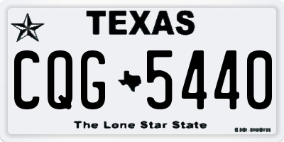 TX license plate CQG5440