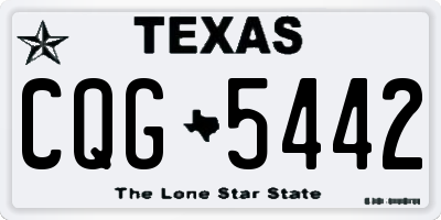 TX license plate CQG5442