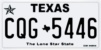 TX license plate CQG5446