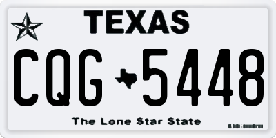 TX license plate CQG5448