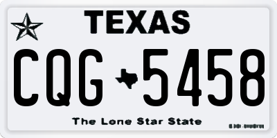 TX license plate CQG5458