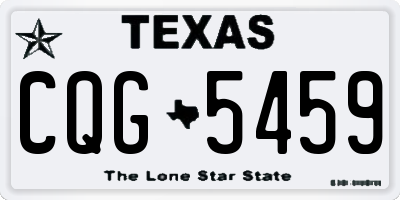 TX license plate CQG5459