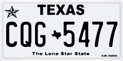 TX license plate CQG5477