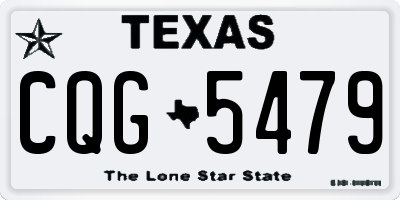 TX license plate CQG5479