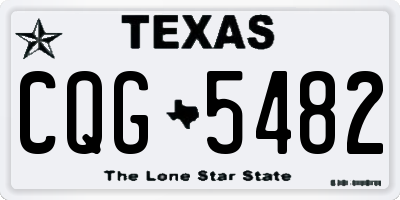 TX license plate CQG5482