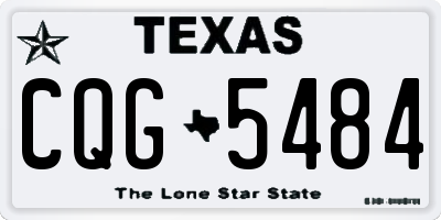 TX license plate CQG5484