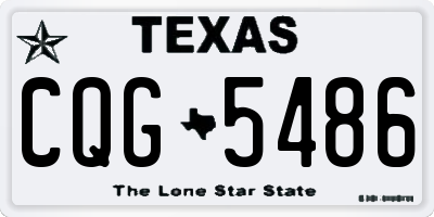 TX license plate CQG5486