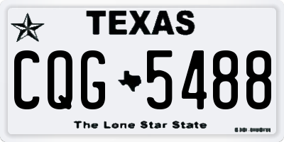 TX license plate CQG5488