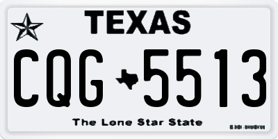 TX license plate CQG5513