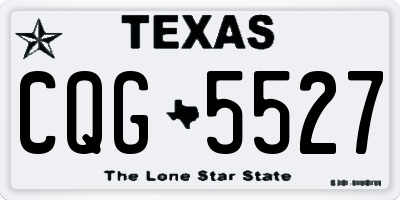 TX license plate CQG5527