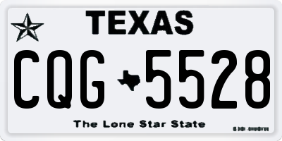 TX license plate CQG5528